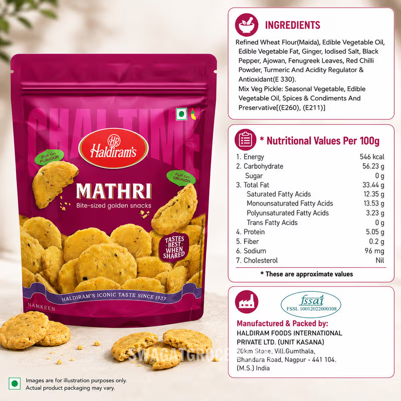 Bánh snack HALDIRAM MATHRI 200GM