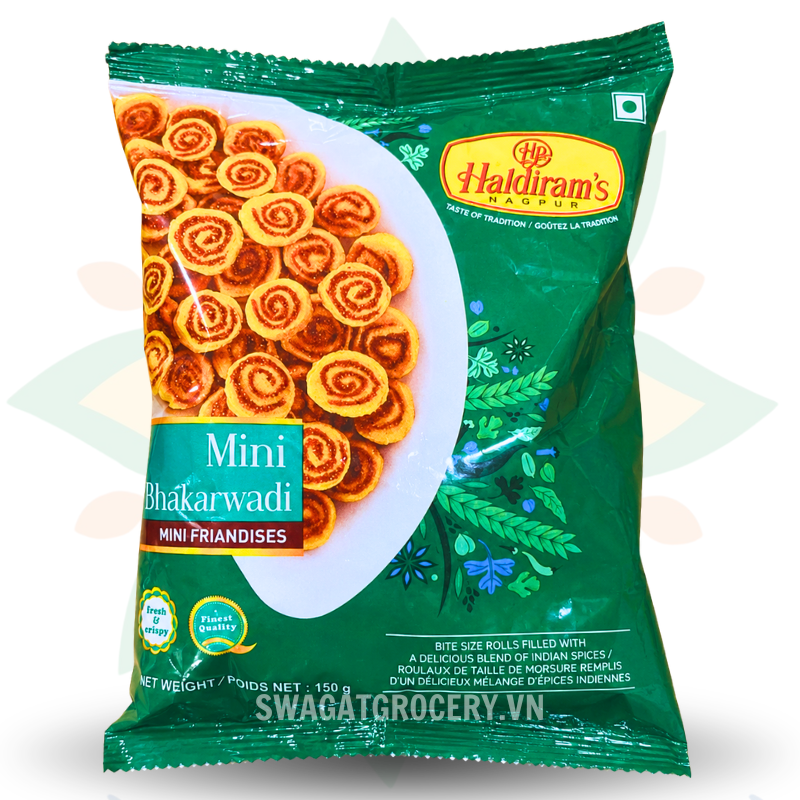 Bánh snack HALDIRAM MINI BHAKARWADI 150GM