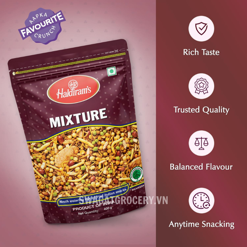 Bánh Snack HALDIRAM MIXTURE 200GM