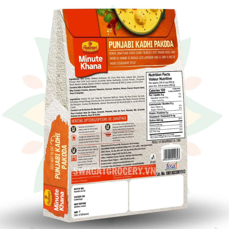Cà ri ăn liền HALDIRAM PUNJABI KADHI PAKODA 300GM