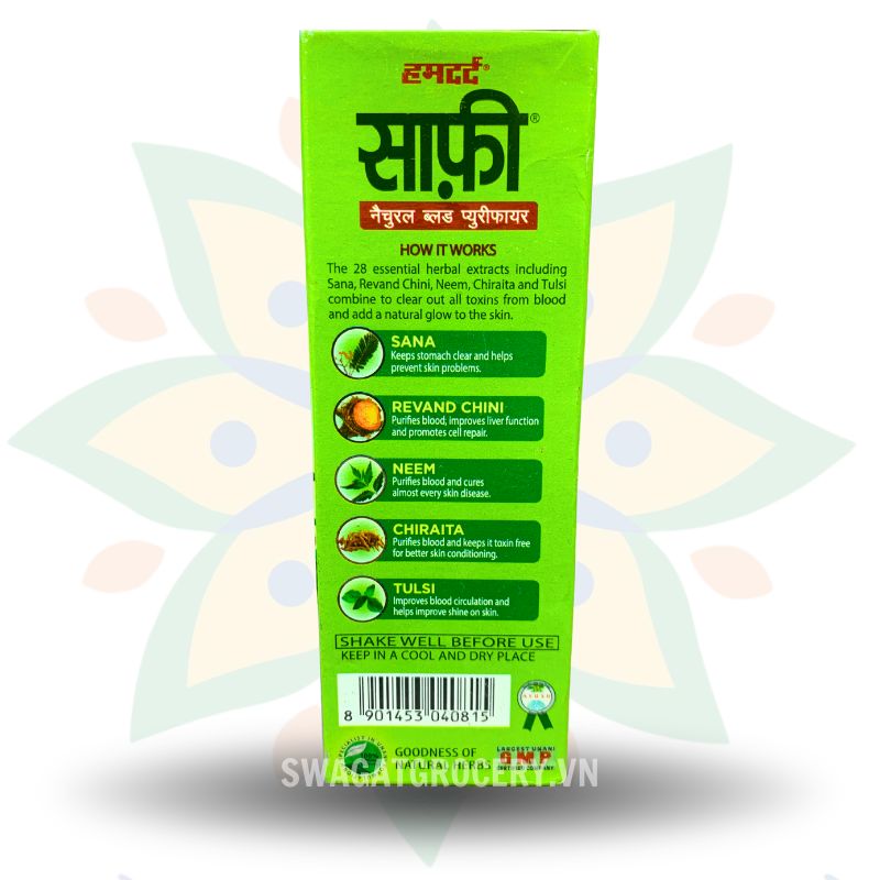 Siro Giải Độc Máu Hamderd Safi Natural Blood Purifier 100ml