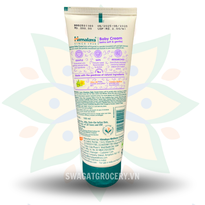 Kem Dưỡng Ẩm Cho Bé Himalaya Baby Cream 100ml