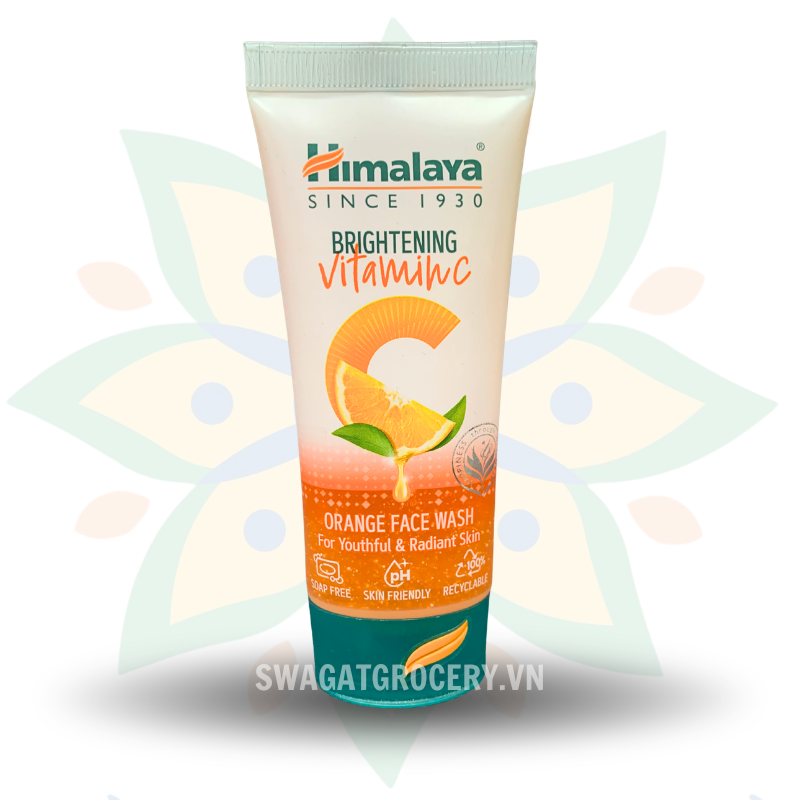 Sữa Rửa Mặt Sáng Da Cam Himalaya Brightening Vitamin C Orange Face Wash 50ml