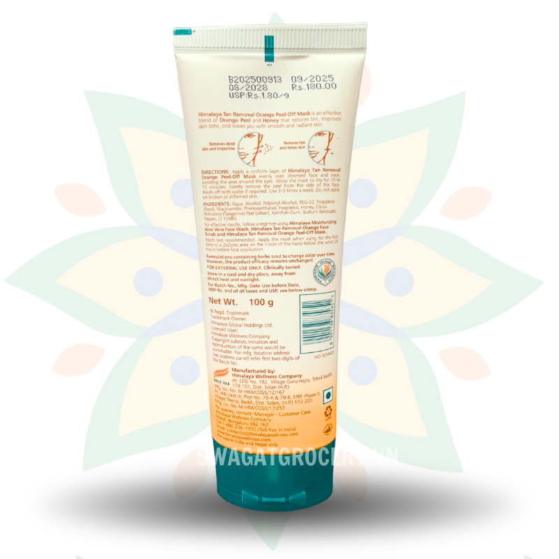Mặt Nạ Lột Sáng Da Cam Himalaya Tan Removal Peel Off Mask - Orange