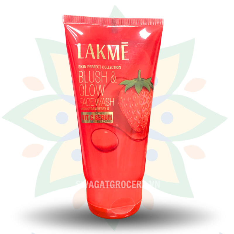 Gel Rửa Mặt Dâu Tây Lakme Blush & Glow Strawberry Facial Cleansing Gel 50g