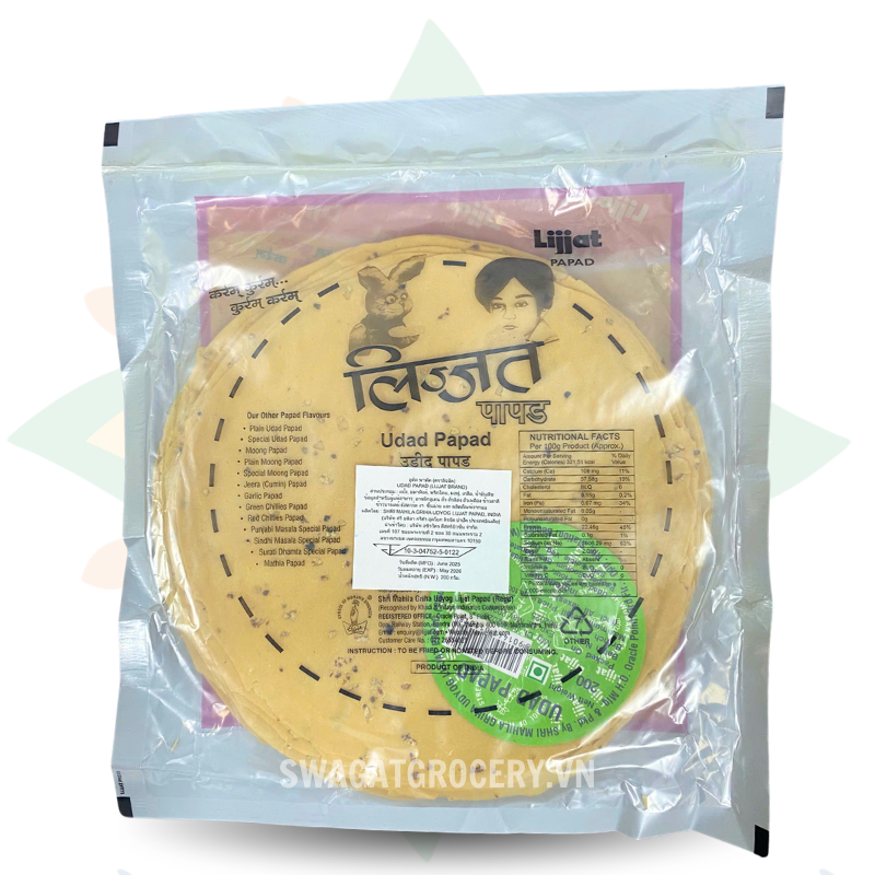 Bánh Tráng LIJJAT PAPAD 200GR