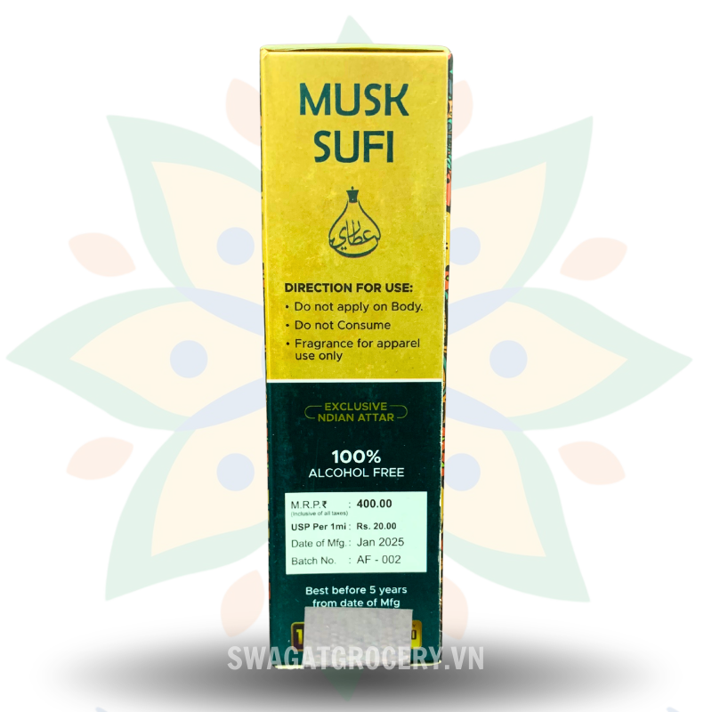 Tinh Dầu Nước Hoa - Musk Sufi Concentrated Perfume oil 20ml