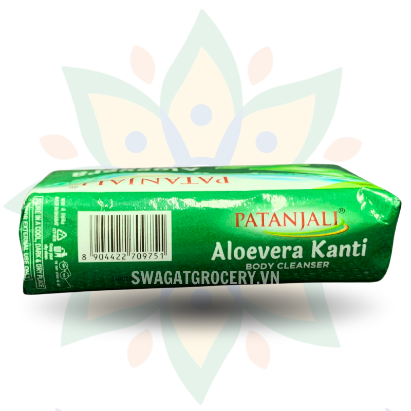 Xà Bông Nha Đam Patanjali Aloe Vera Kanti Body Cleanser Soap 75g