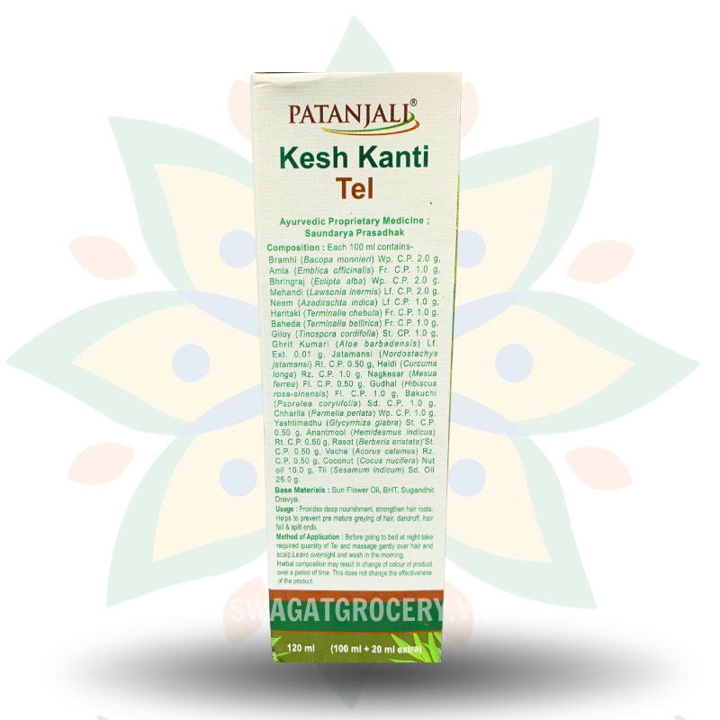 Dầu Dưỡng Tóc Patanjali Kesh Kanti Hair oil 120ml