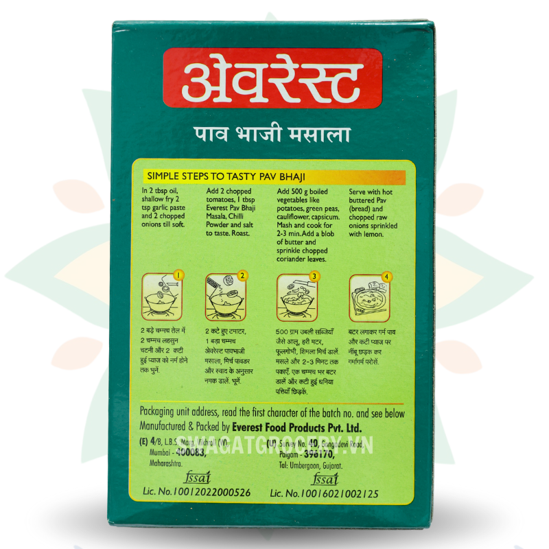 Bột gia vị EVEREST PAVBHAJI MASALA 100GM