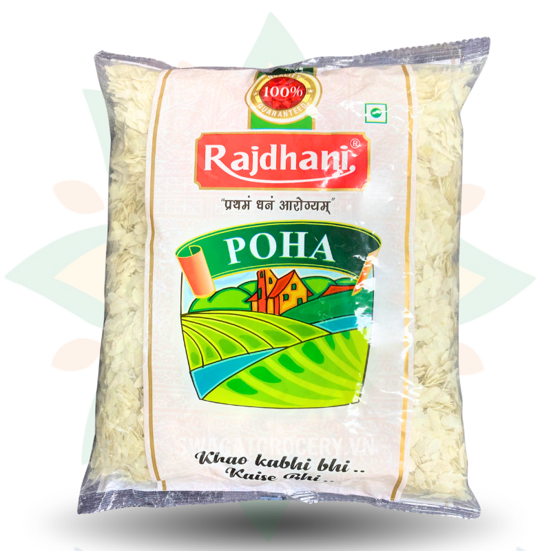 Gạo dẹt RAJDHANI POHA 500GR