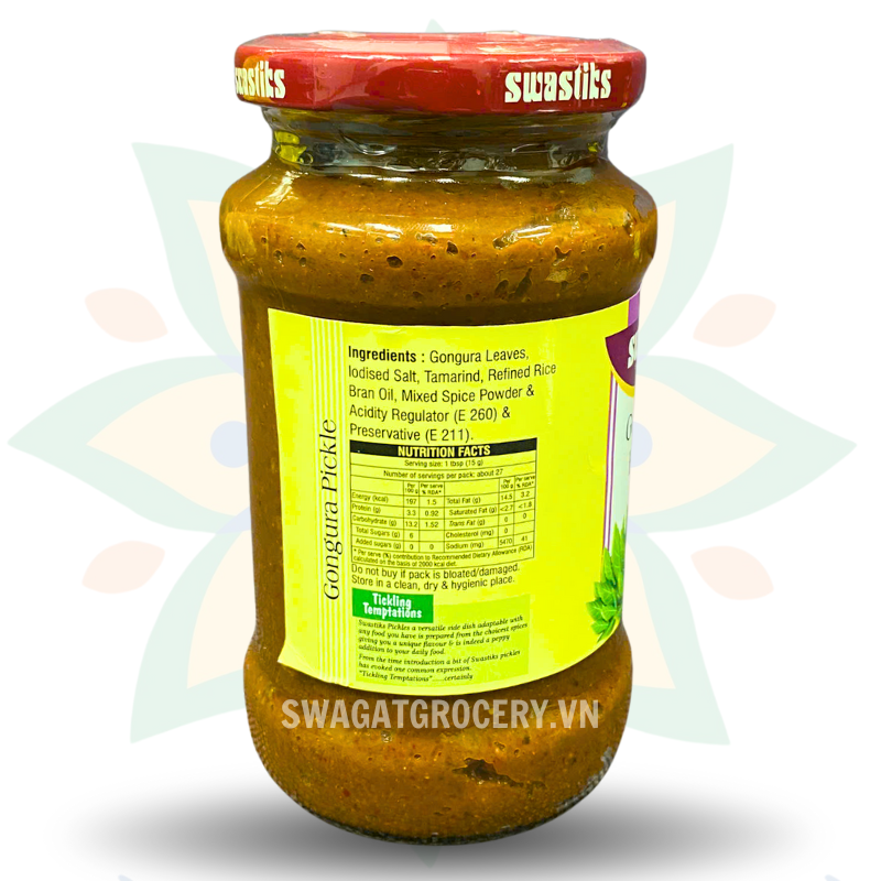 Sốt Atiso đỏ SWASTIKS GONGURA PICKLE 400GR