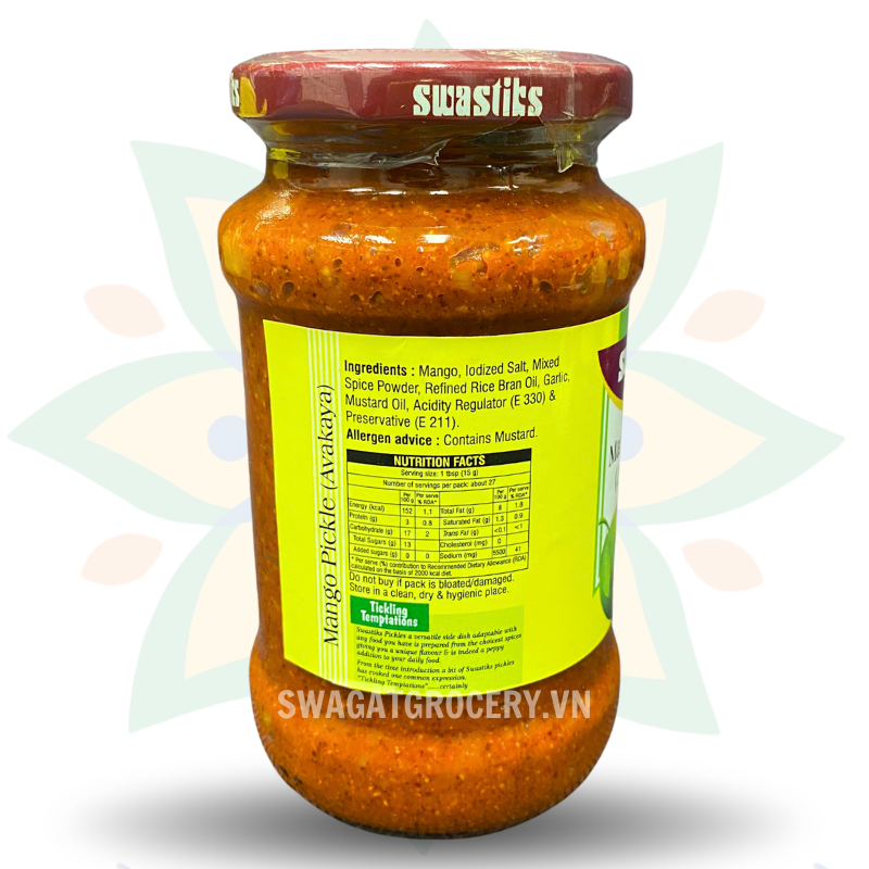 Sốt Xoài Avakai SWASTIKS MANGO AVAKAYA PICKLE 400Gr