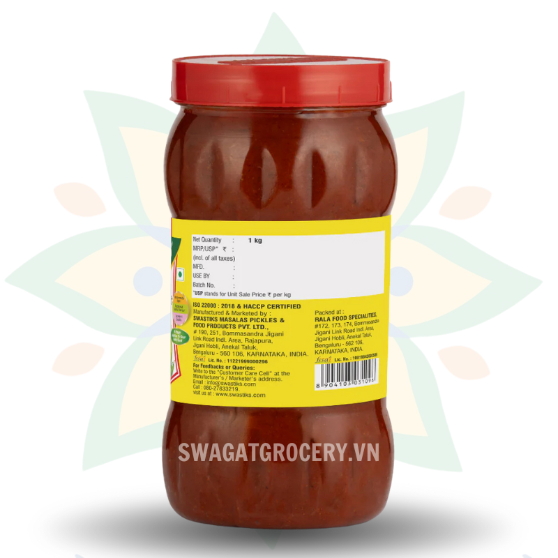 Sốt Xoài Muối SWASTIKS MANGO PICKLE 1KG