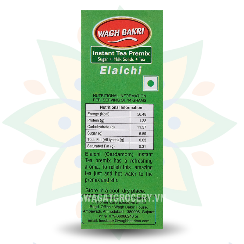 Trà WAGH BAKRI TEA INSTANT ELAICHI 140Gr