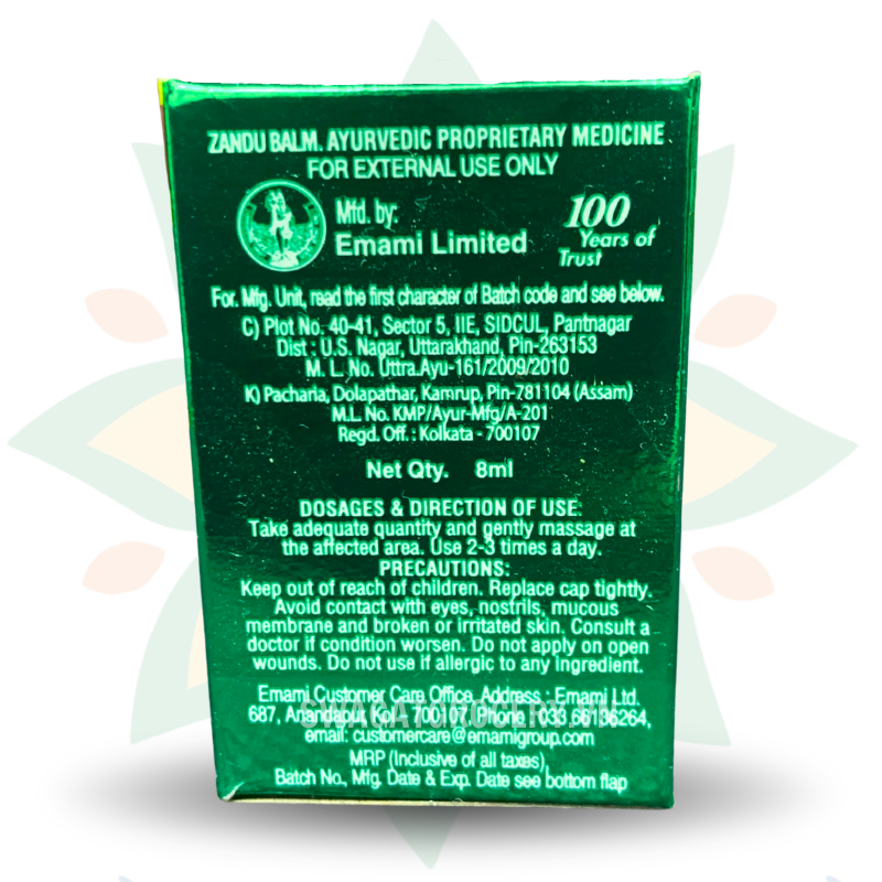 Cao Xoa Bóp Zandu Balm No.1 8ml