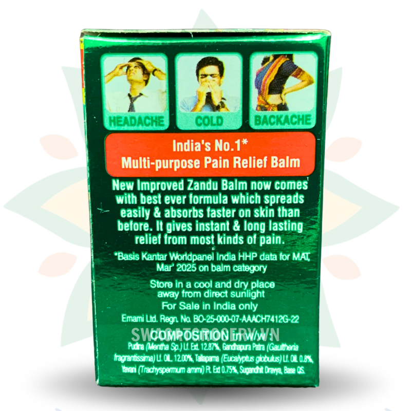 Cao Xoa Bóp Zandu Balm No.1 8ml
