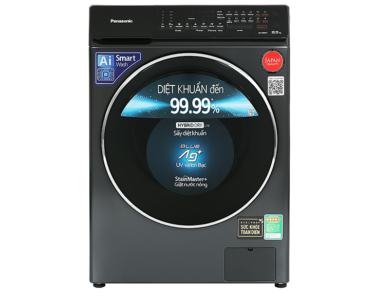Máy giặt Panasonic Inverter giặt 10.5 kg - sấy tiện ích 2 kg NA-V105FR1BV