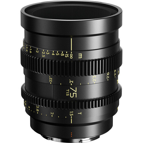 DzoFilm Thypoch Simera-c 75mm T1.5 Cine line FF Prime E-Mount Black