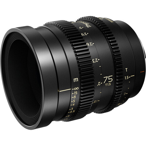 DzoFilm Thypoch Simera-c 75mm T1.5 Cine line FF Prime E-Mount Black