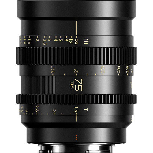DzoFilm Thypoch Simera-c 75mm T1.5 Cine line FF Prime E-Mount Black