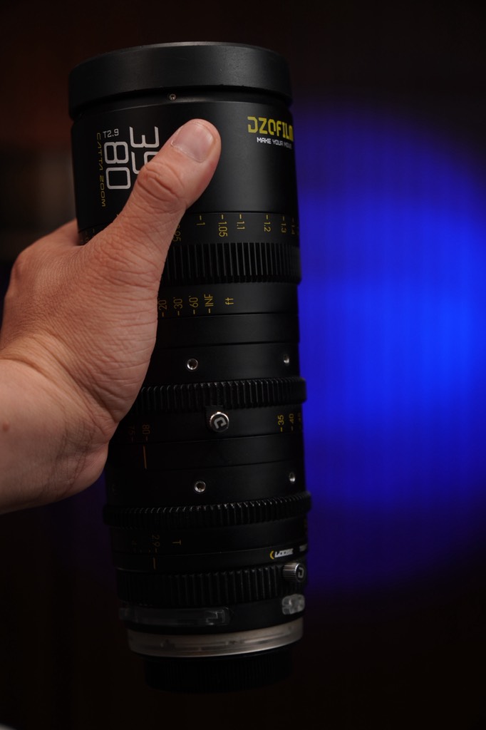 DZOFilm Catta 35-80mm T2.9 (E+L Mount) Cine Zoom Lens (Black) likenew fullbox