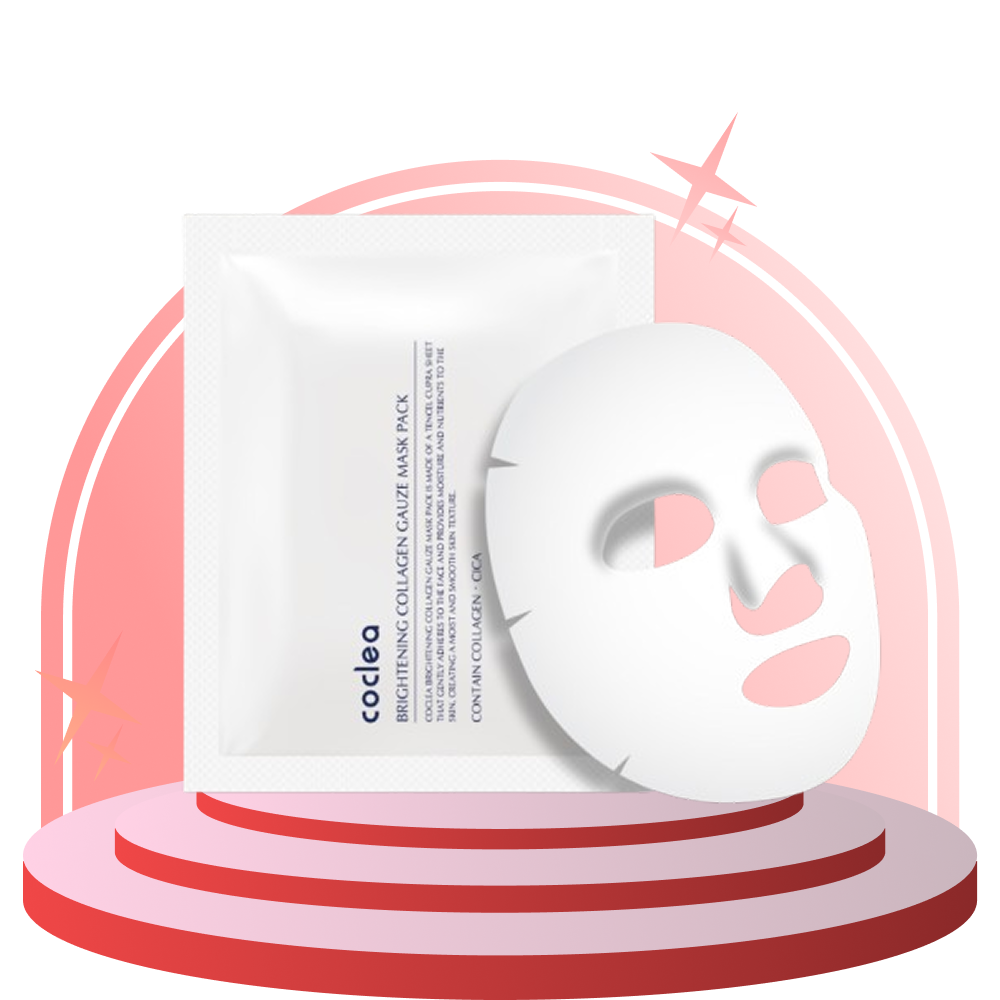 [HOT] Mặt nạ COCLEA BRIGHTING COLLAGEN GAUZE MASK PACK (5 miếng)