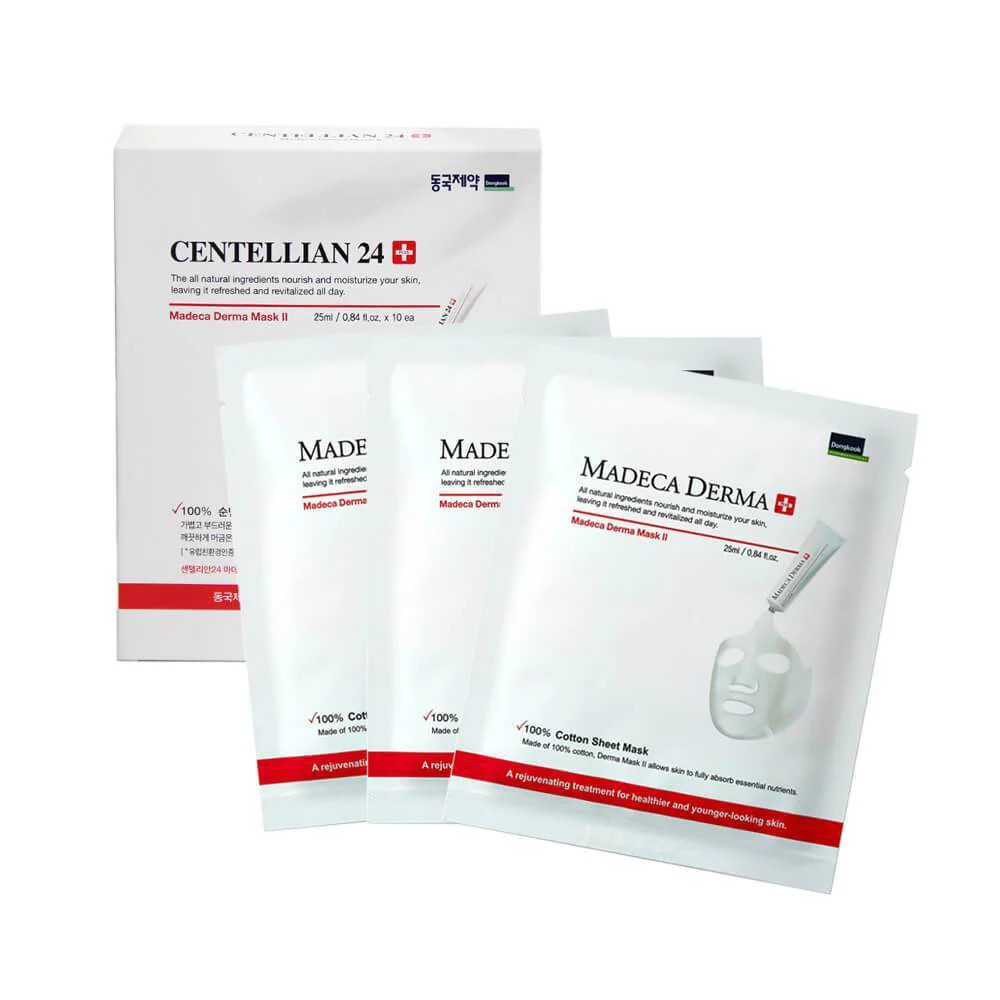 Mặt nạ rau má Hàn Quốc CENTELLIAN 24+ Madeca Derma Mask II dưỡng ẩm, nâng cơ, giảm nếp nhăn, sáng da