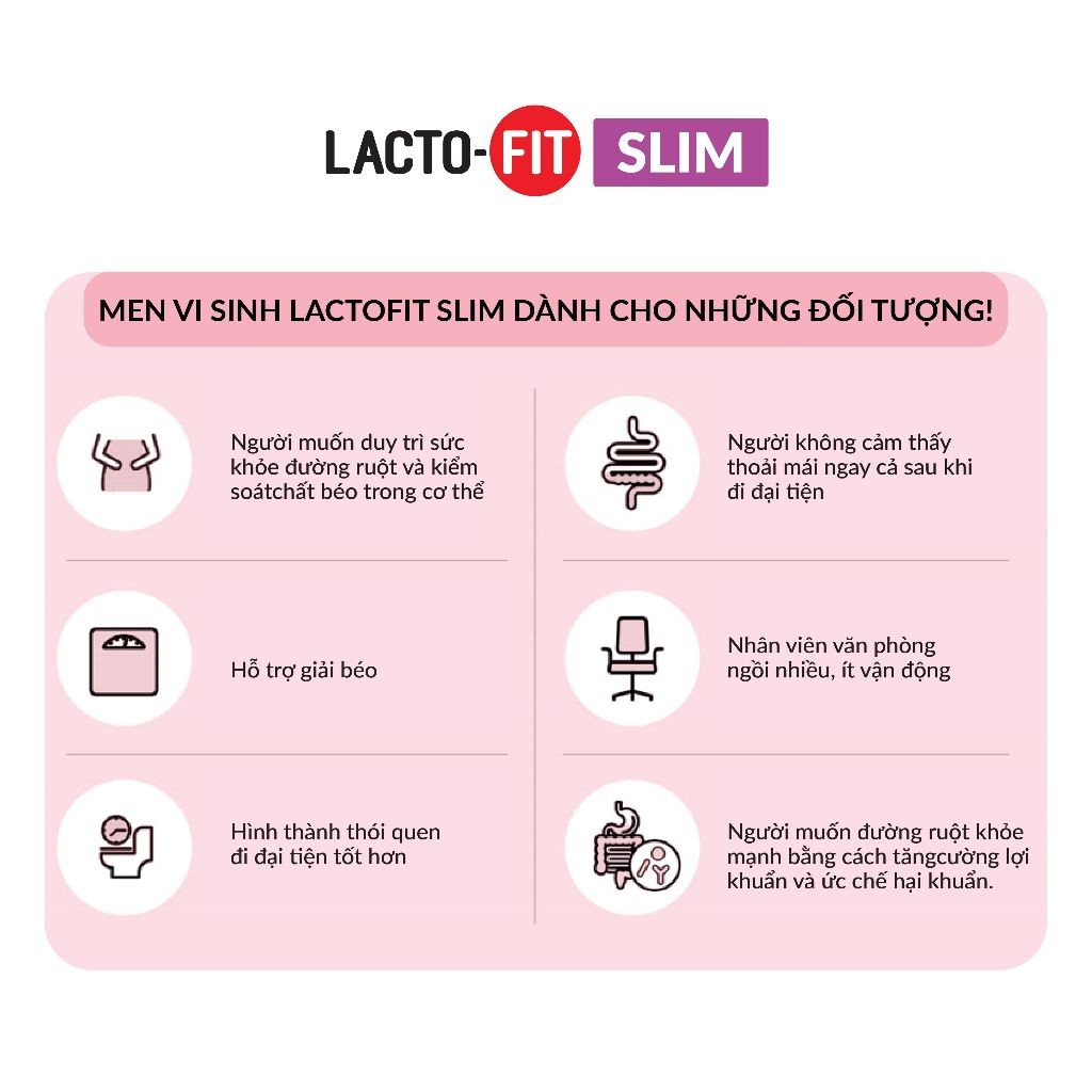 LACTO-FIT SLIM - HỖ TRỢ GIẢM CÂN, CÂN BẰNG HỆ TIÊU HOÁ