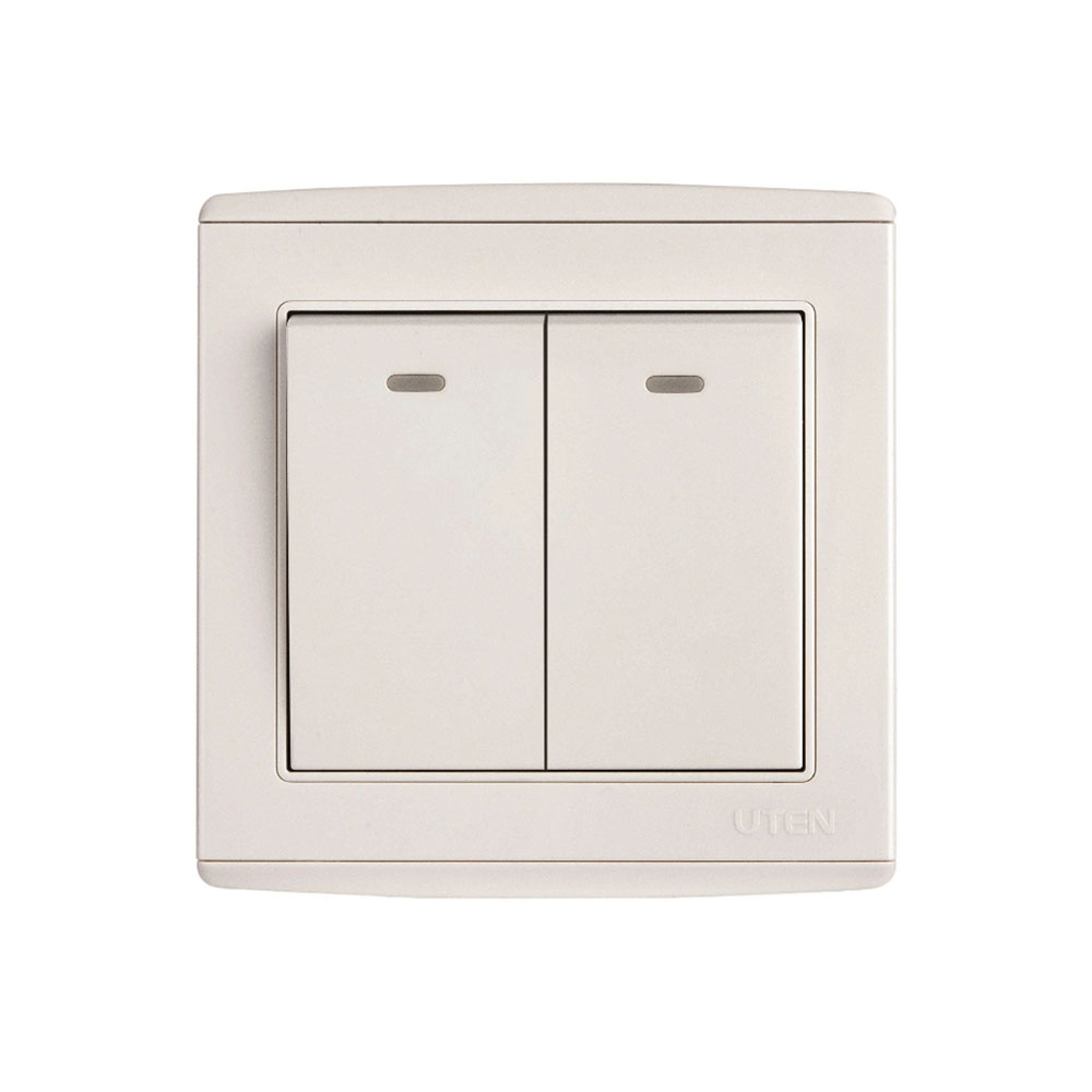 V4.0GK22 - Bộ công tắc đôi 2 chiều Uten