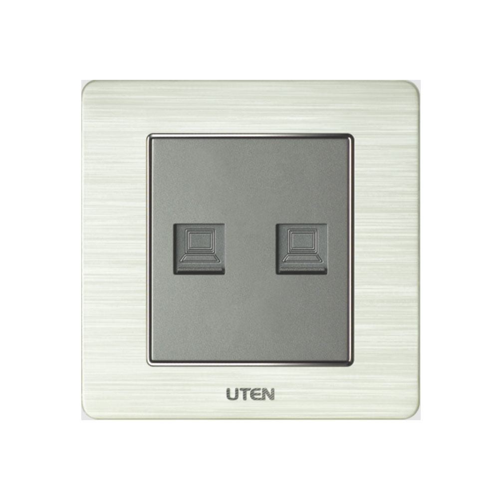 V6.0G-2PC - Bộ ổ cắm Internet đôi Uten