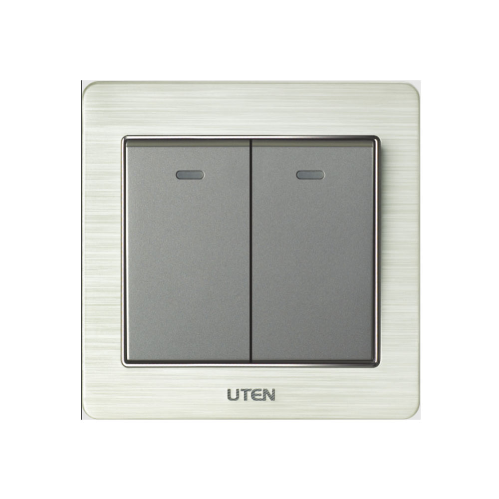 V6.0GK21 - Bộ công tắc đôi 1 chiều Uten