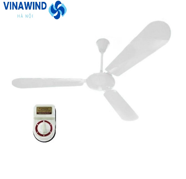 Quạt trần vinawind QT 1400S 3 cánh sắt màu trắng
