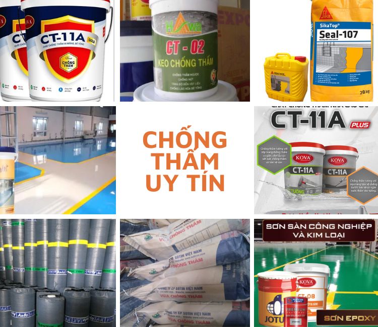 Cung cấp phân phối vật tư chống thấm nhà tại Thanh Xuân giá rẻ nhất