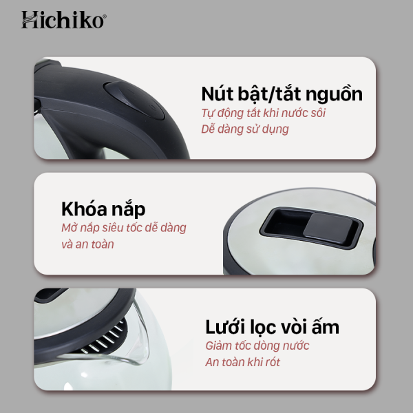Ấm siêu tốc Hichiko HC 819