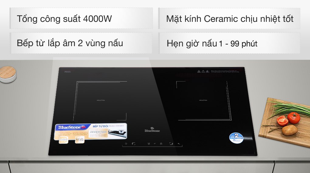 Bếp Từ Đôi BlueStone ICB-6833-4000W