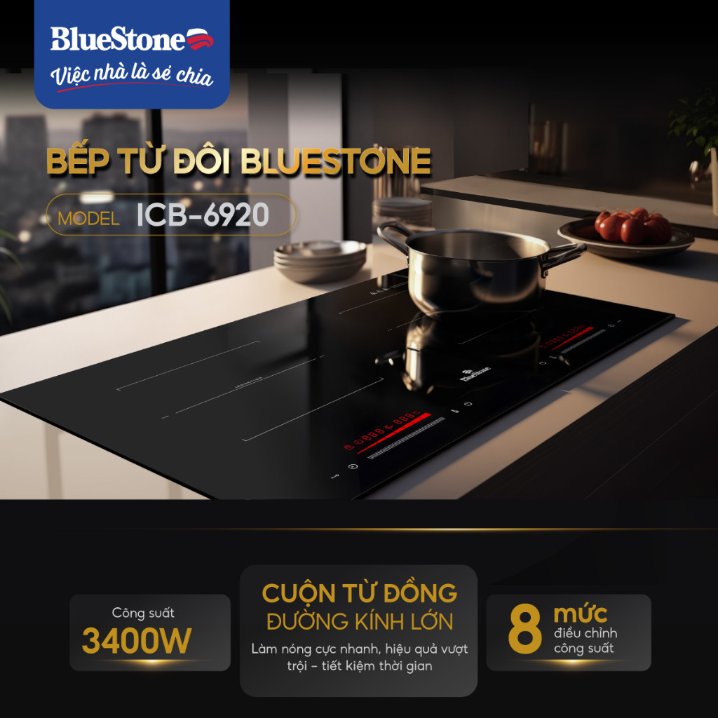 Bếp Từ Đôi BlueStone ICB-6920 3400W