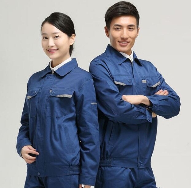 Quần áo bảo hộ lao động công nhân màu xanh