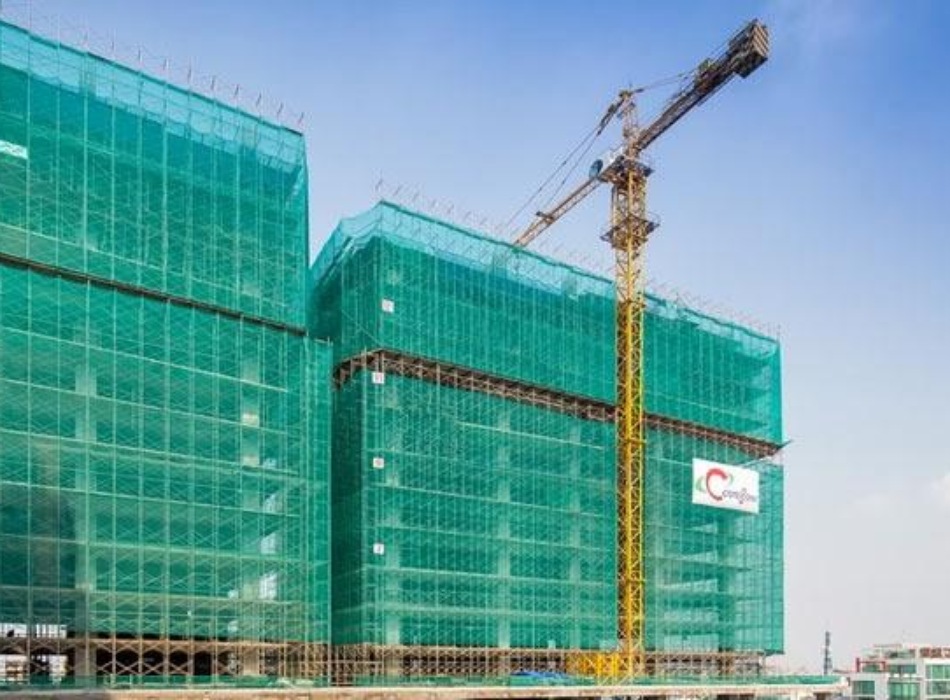 lưới xanh bao che công trình