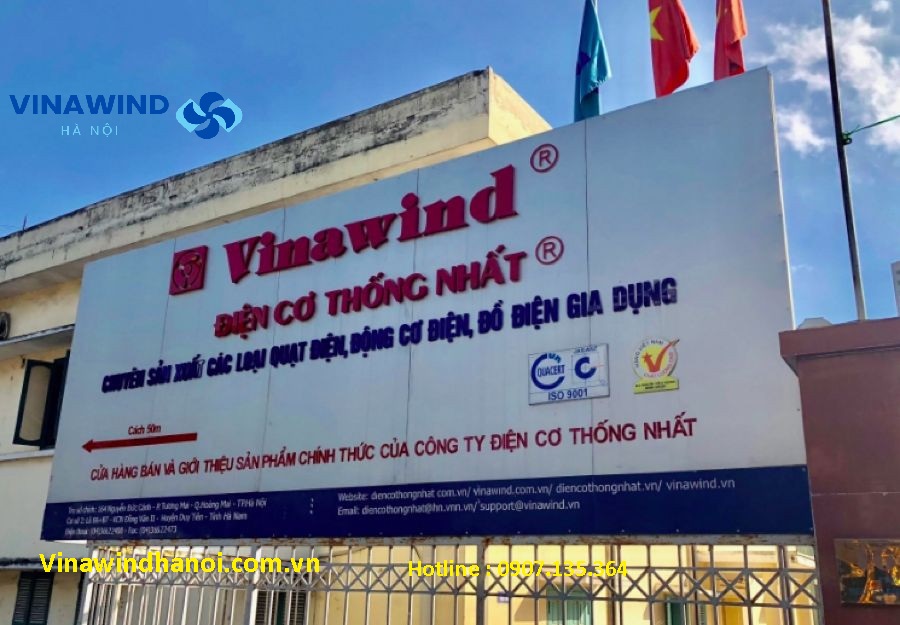 nhà máy quạt điện cơ thống nhất vinawind