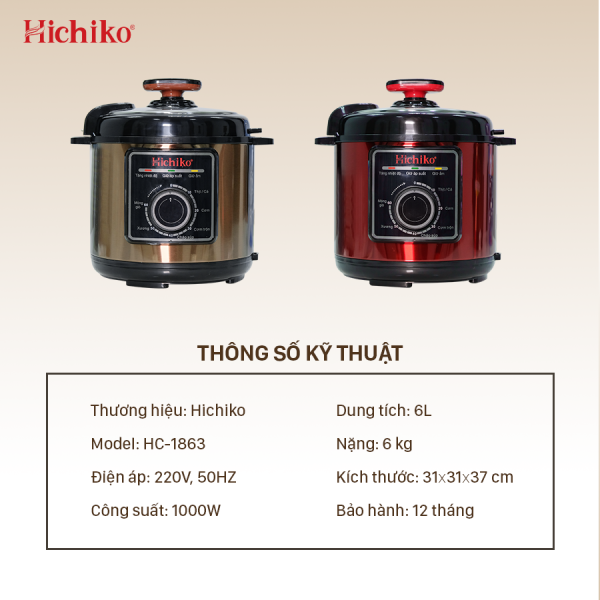 Nồi áp suất Hichiko HC 1863