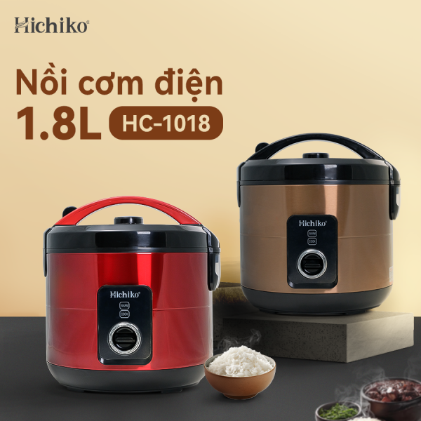 Nồi cơm điện Hichiko HC1018 Công suất 900W