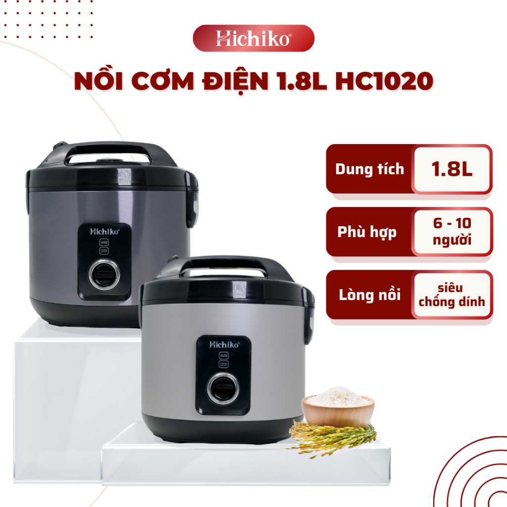 Nồi cơm điện Hichiko HC1020 Công suất 700W