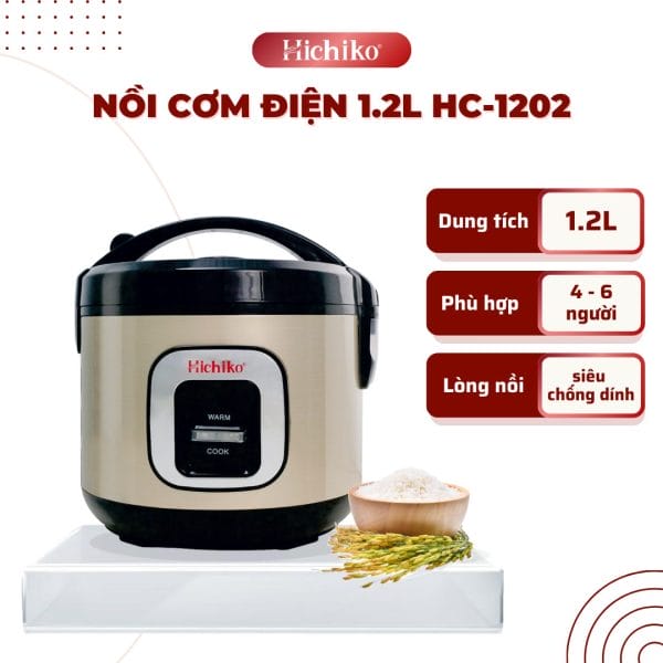 Nồi cơm điện Hichiko HC1202 công suất 500W