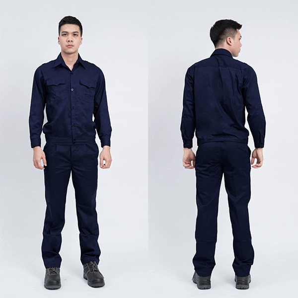 Quần áo bảo hộ lao động màu tím than