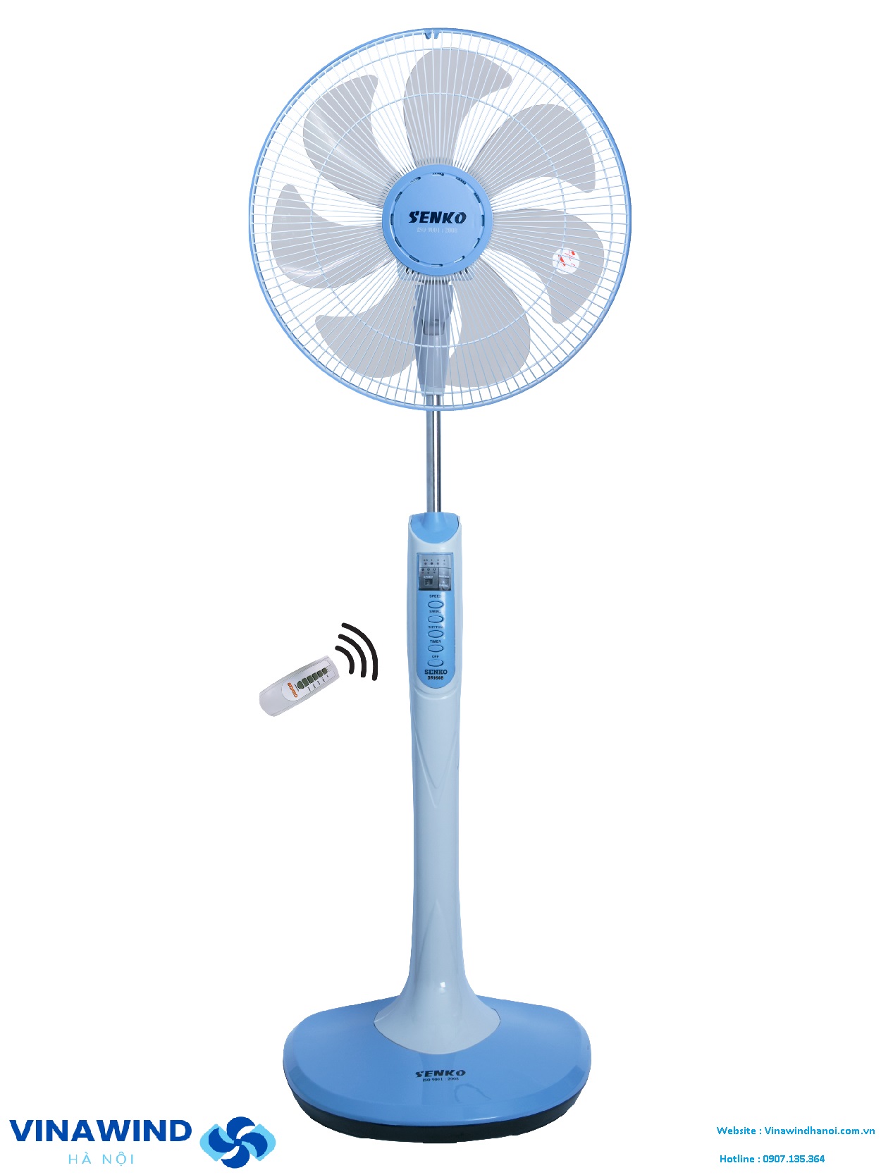 Quạt cây Senko DR-1608 điều khiển từ xa
