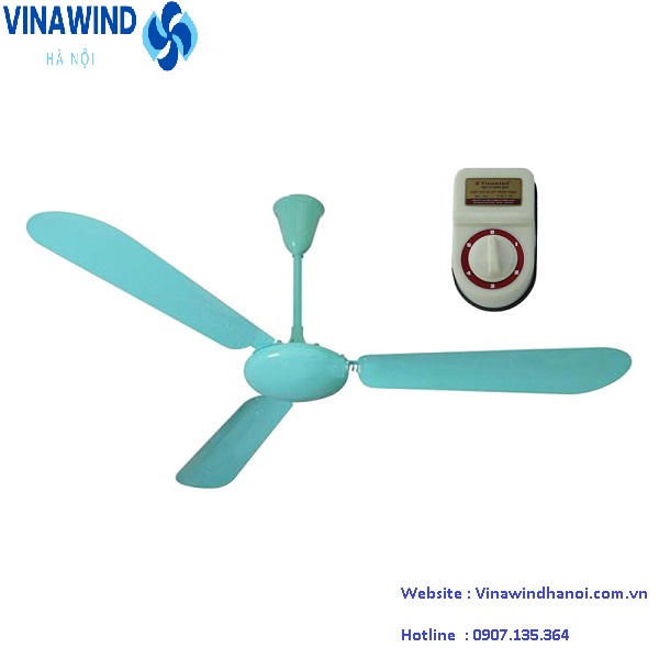Quạt trần điện cơ 91 QT-1400 3 cánh nhôm