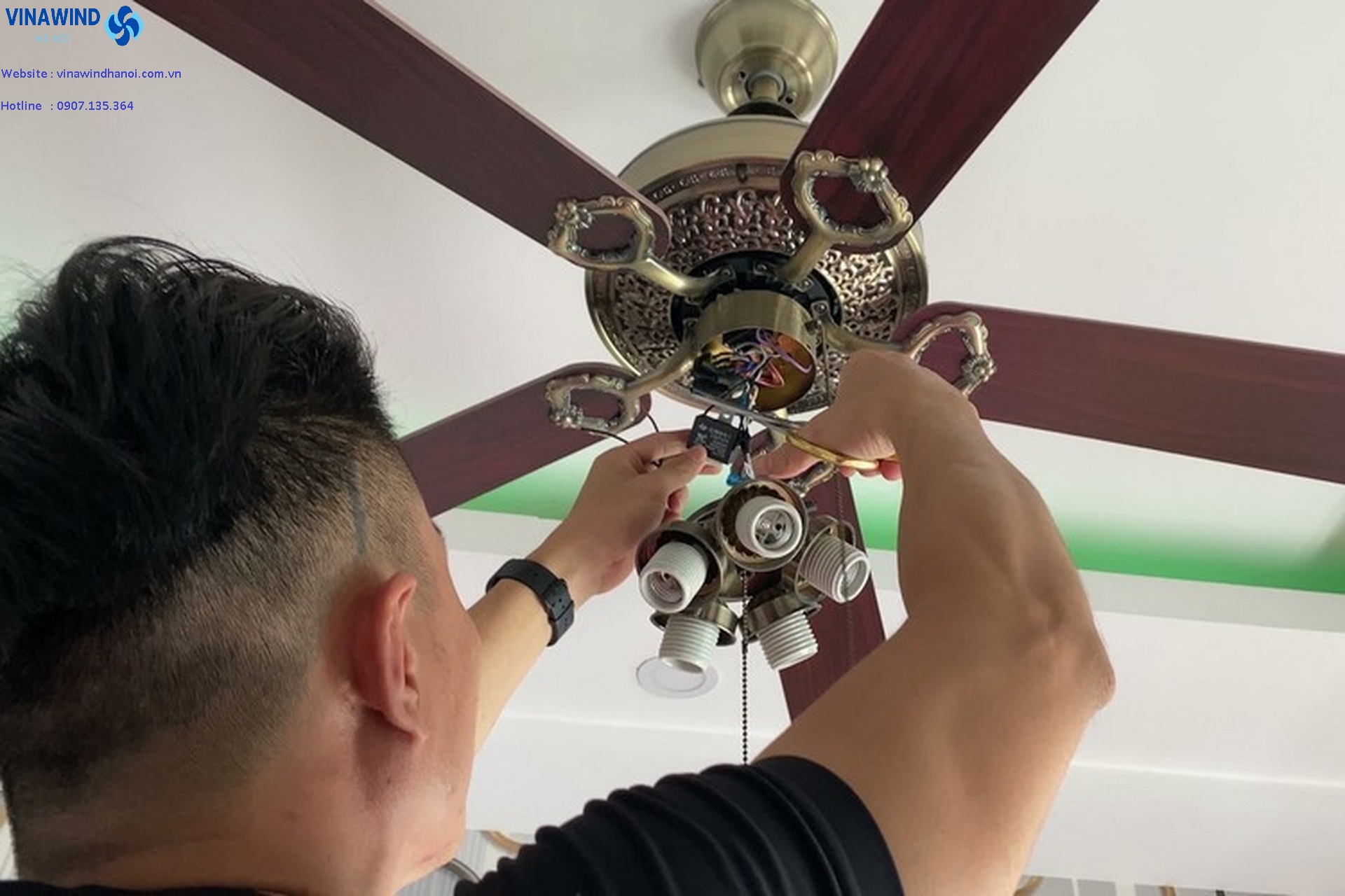 Sửa chữa quạt trần chuyên nghiệp tại khu vực Ba Đình Hà Nội