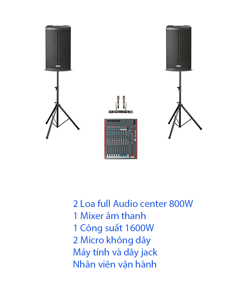 Thuê âm thanh gói 20-30 khách