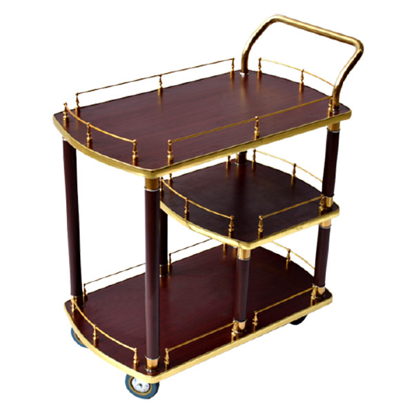 Xe phục vụ rượu gỗ